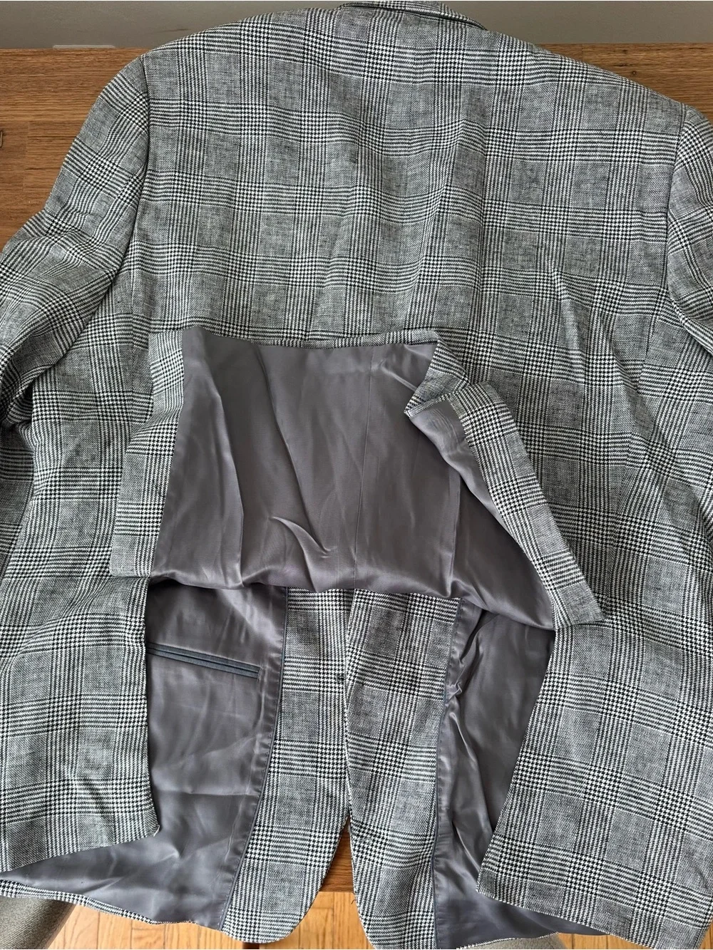 Michael Kors Black and Gray Glen Plaid Sport Coat